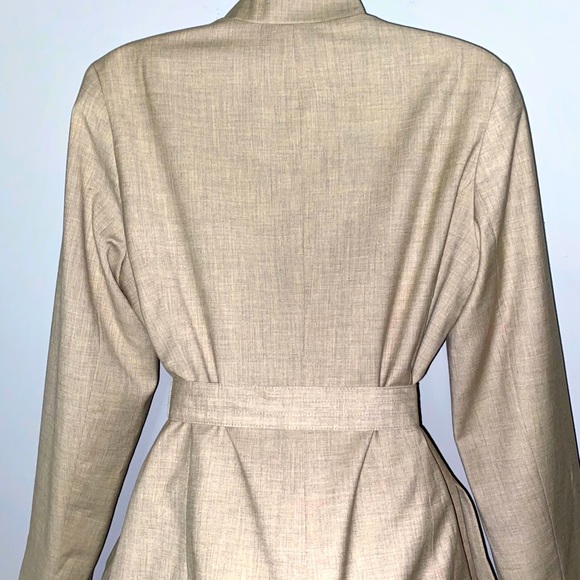 Isaac Mizrahi Tan Button Down Jacket Size 12 - Picture 10 of 16
